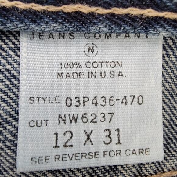 Nautica Flare Jeans Womens 12x31 (32x30) Non Stretch Made USA 100% Cotton Preppy - Picture 10 of 13